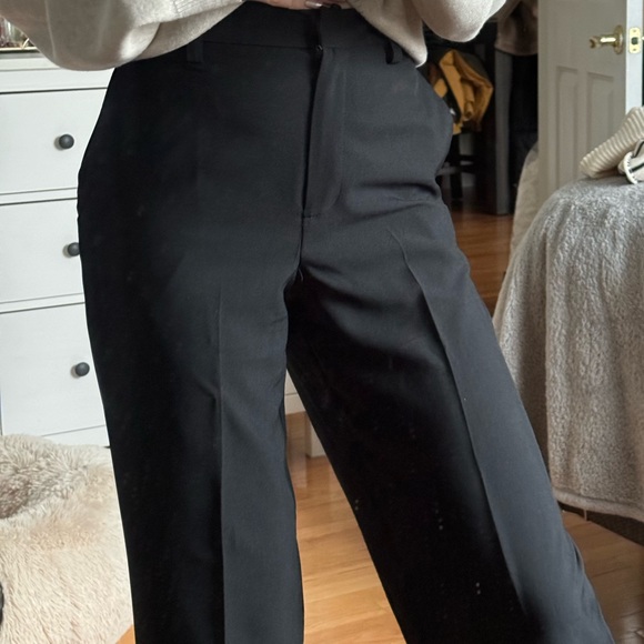 ASOS Wide leg, high rise pants black - Picture 2 of 5
